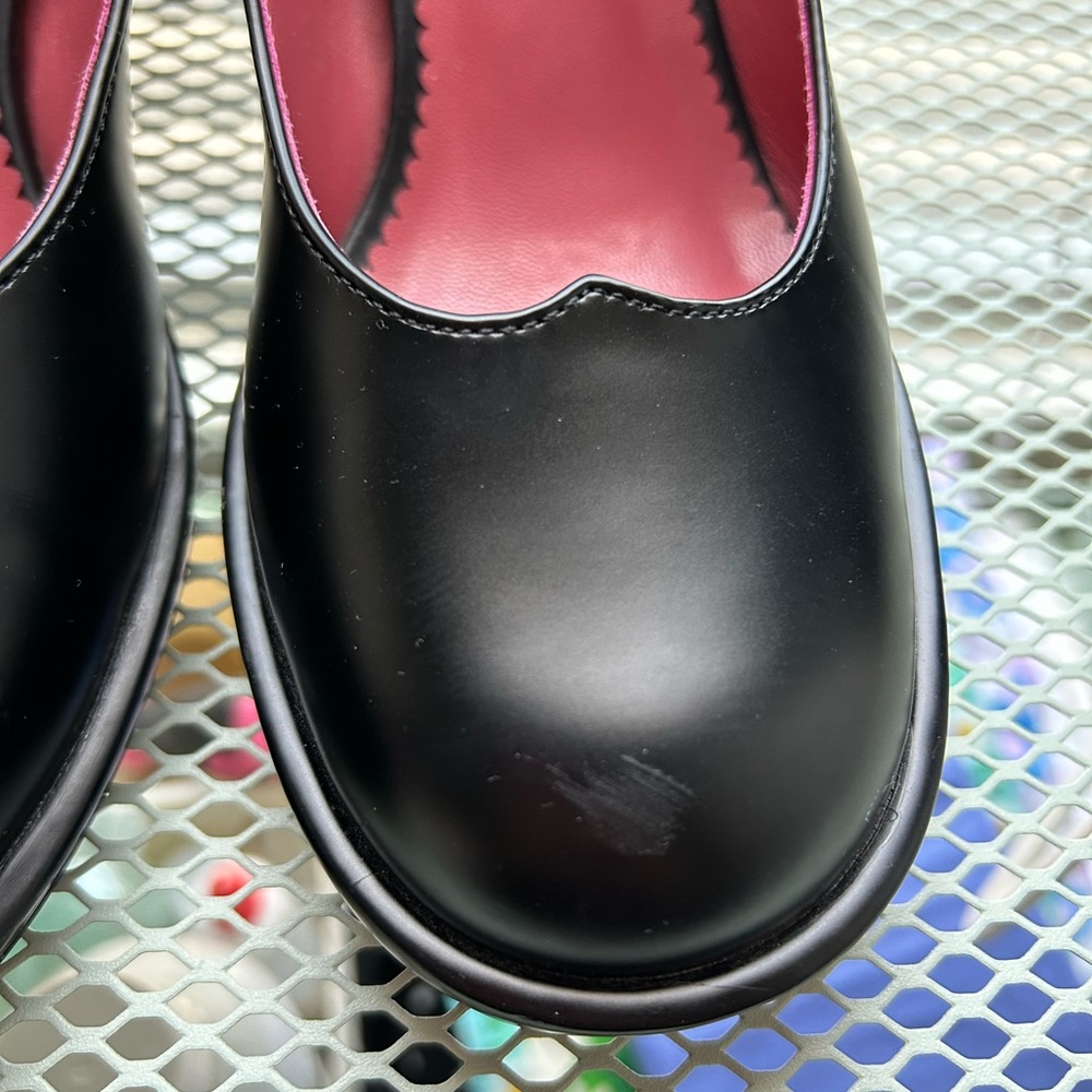 Lulu Hun x Collectif Classic Black Conversation Starters Mary Jane Heel - 8 - Picture 5 of 6